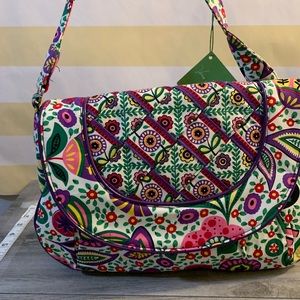 NWT Vera Bradley Flap Shoulder Bag in Viva La Vera